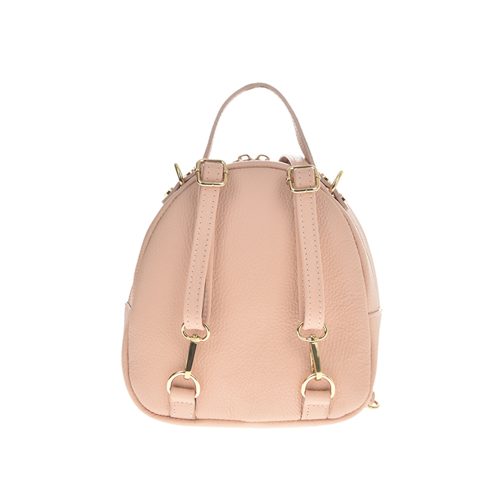 Rucsac din piele naturala, Chiara Canotti CC0875, Roz, #3, Bagsy