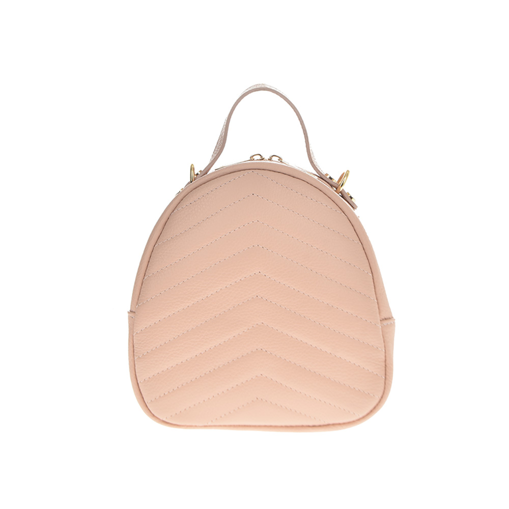 Rucsac din piele naturala, Chiara Canotti CC0875, Roz, #1, Bagsy