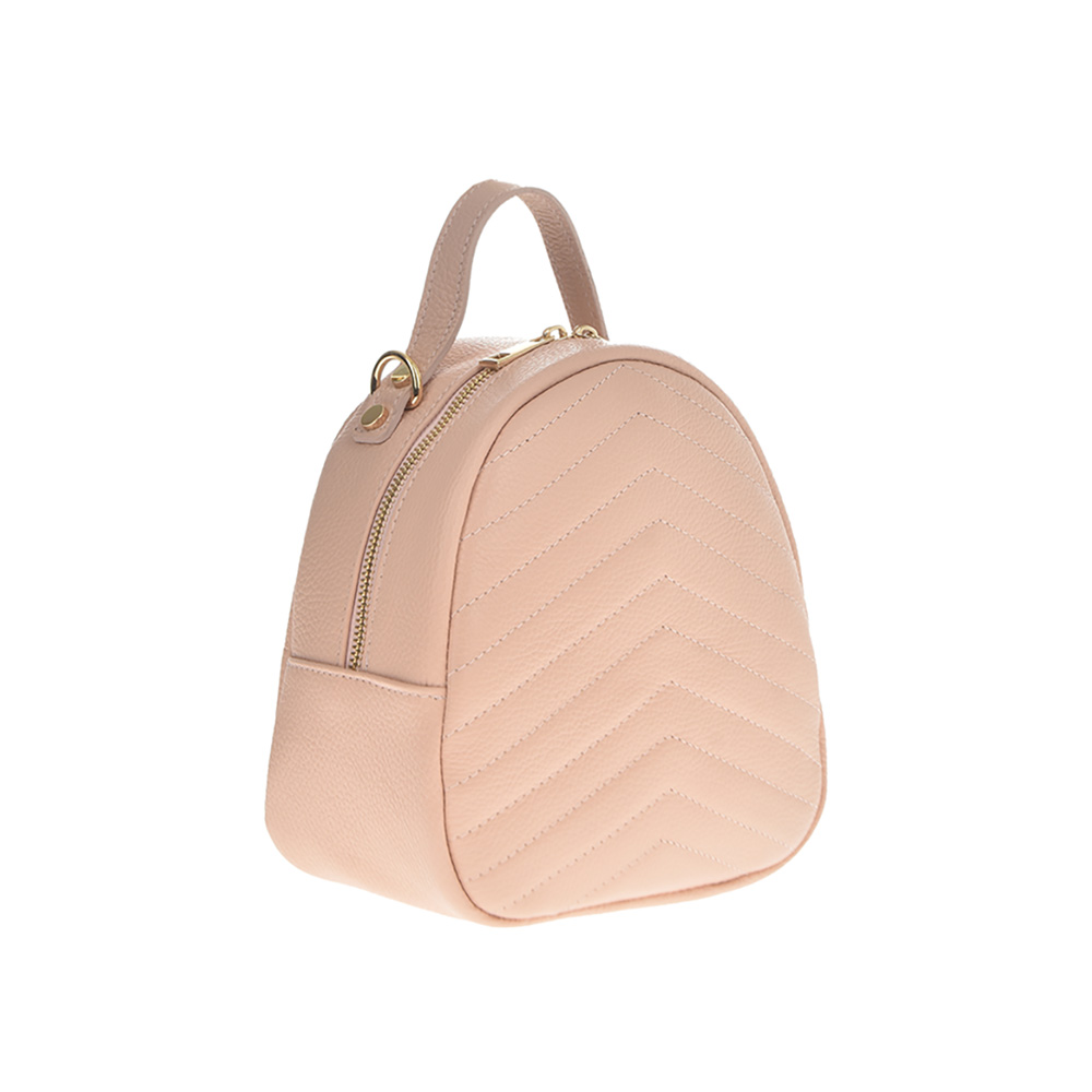 Rucsac din piele naturala, Chiara Canotti CC0875, Roz, #2, Bagsy