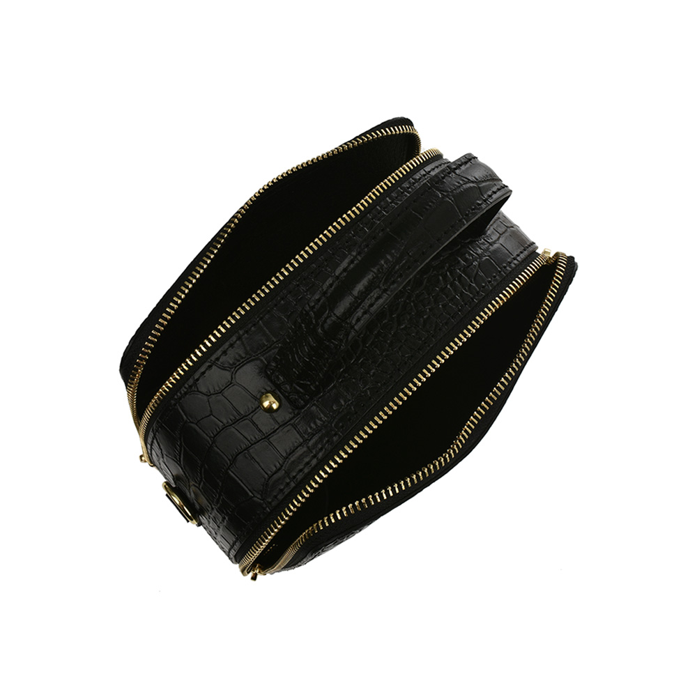 Geanta de umar din piele naturala Chiara Canotti CC0879, Negru, #5, Bagsy