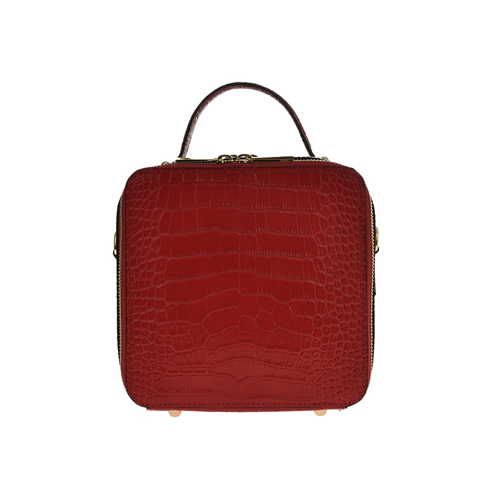 Geanta de umar din piele naturala Chiara Canotti CC0879, Rosu, Nr. 3, Bagsy