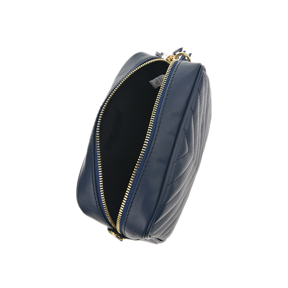 Geanta dama din piele naturala Chiara Canotti CC0888, Albastru, #5, Bagsy