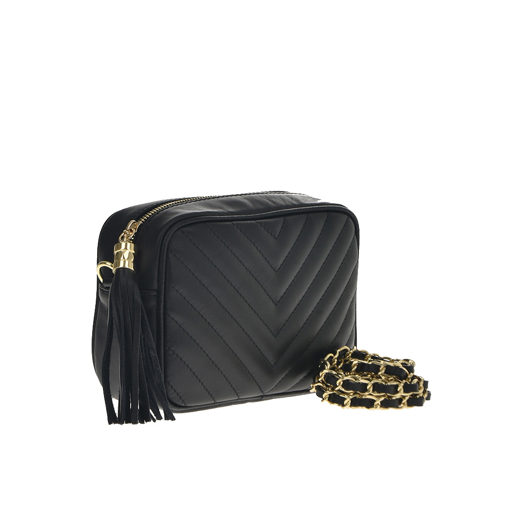 Geanta dama din piele naturala Chiara Canotti CC0888, Negru, #2, Bagsy