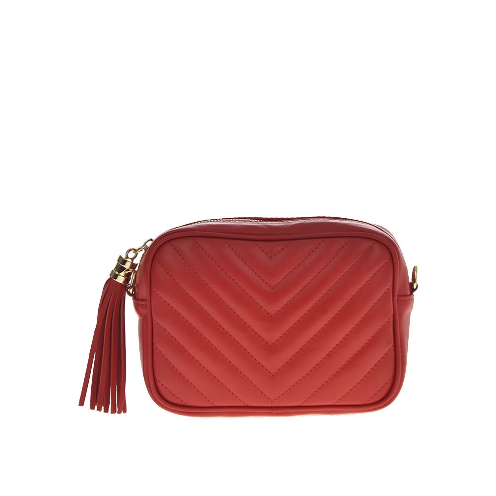 Geanta dama din piele naturala Chiara Canotti CC0888, Rosu, #1, Bagsy