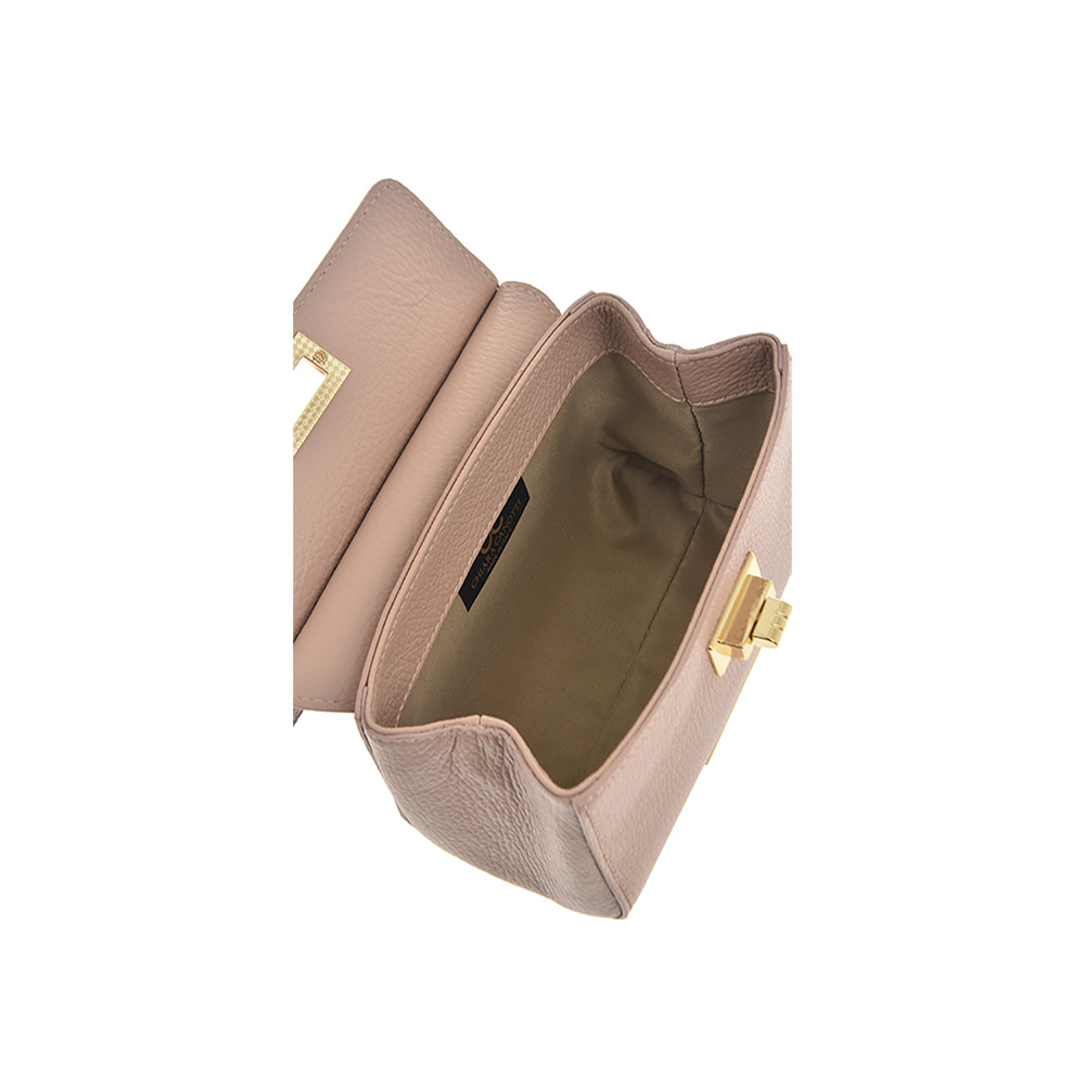 Geanta de umar din piele naturala, Chiara Canotti CC0889, Roz prafuit, #5, Bagsy