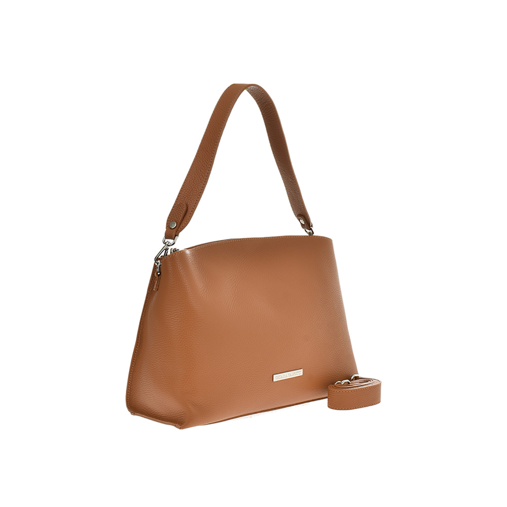 Geanta dama din piele naturala Chiara Canotti CC0892, Cognac, #2, Bagsy