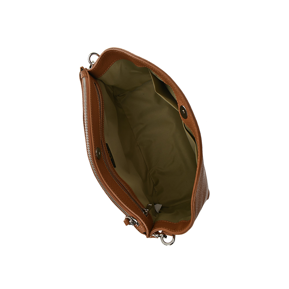 Geanta dama din piele naturala Chiara Canotti CC0892, Cognac, #5, Bagsy