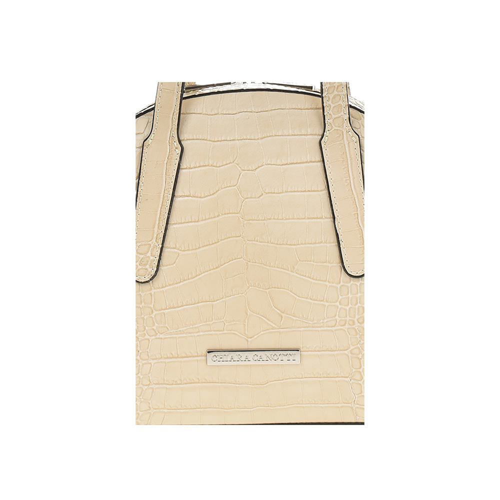 Geanta de mana din piele naturala Chiara Canotti CC0898, Bej, #4, Bagsy