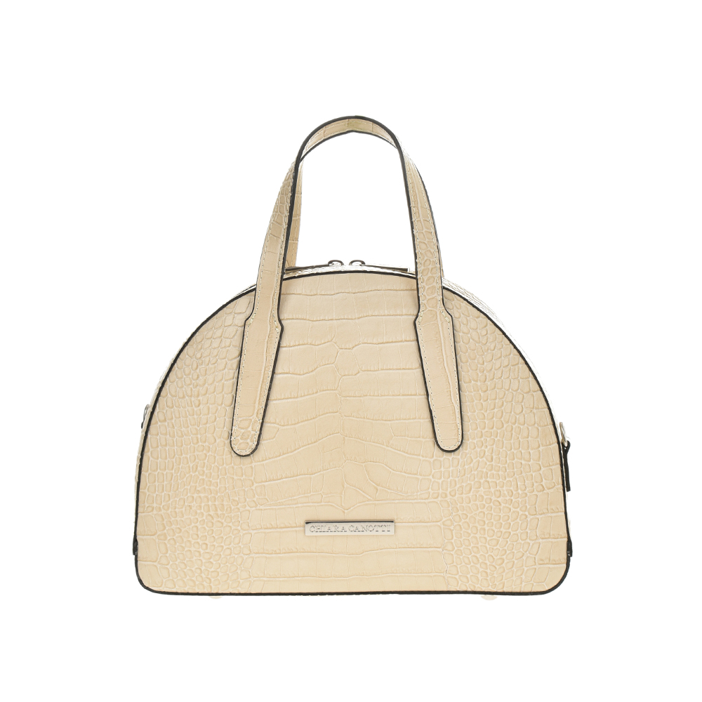Geanta de mana din piele naturala Chiara Canotti CC0898, Bej, #1, Bagsy