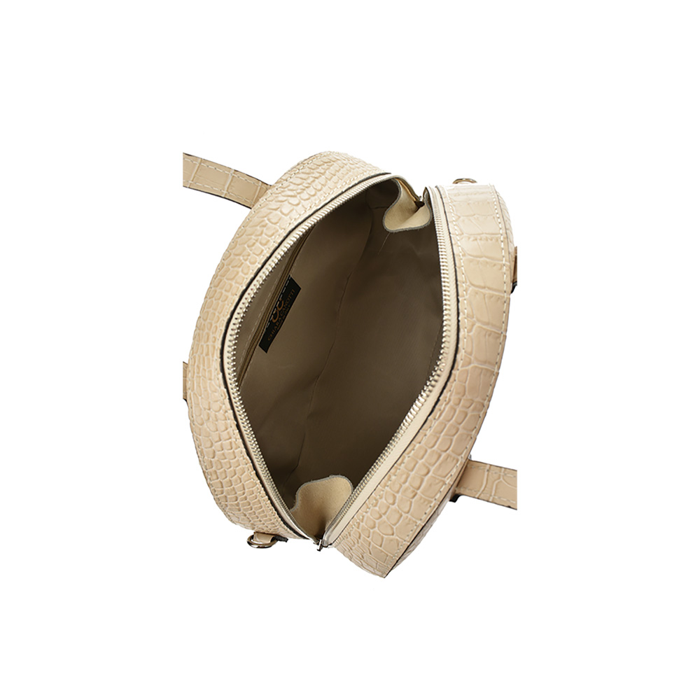 Geanta de mana din piele naturala Chiara Canotti CC0898, Bej, #5, Bagsy