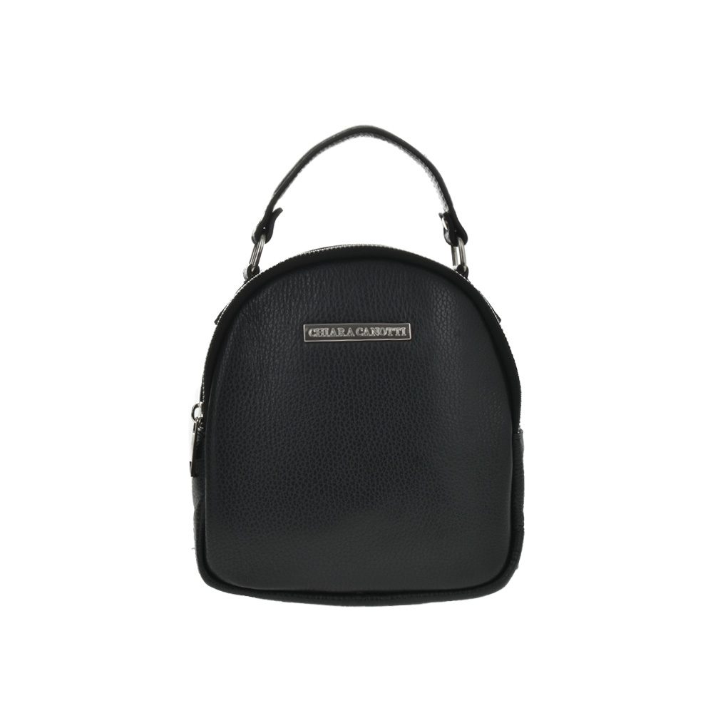 Rucsac dama din piele naturala Chiara Canotti CC0921, Negru, #1, Bagsy