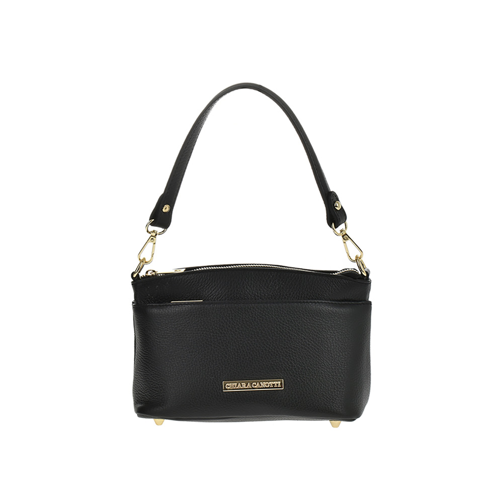 Geanta de mana din piele naturala Chiara Canotti CC0925, Negru, #1, Bagsy
