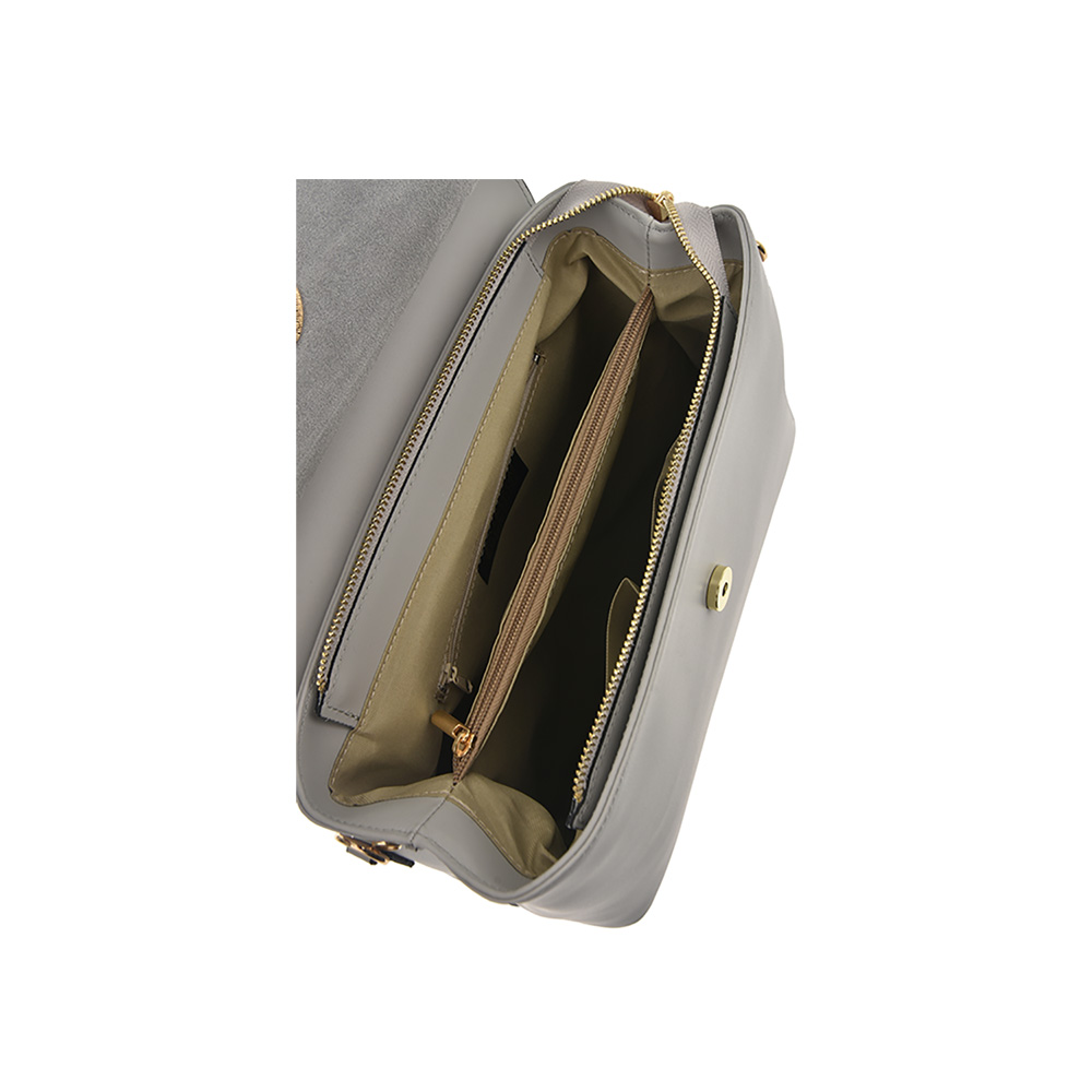 Geanta dama din piele naturala Chiara Canotti CC0927, Gri, #5, Bagsy