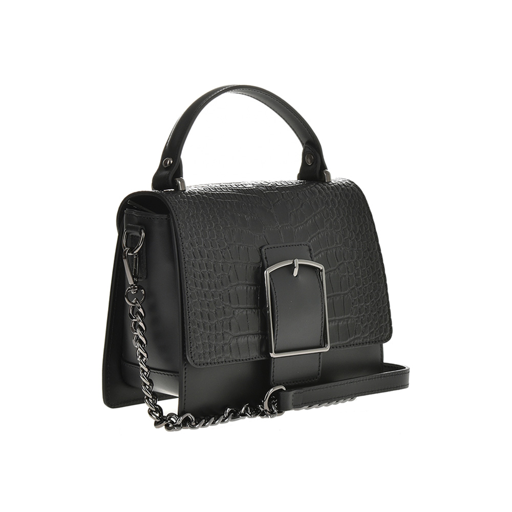 Geanta de mana din piele naturala Chiara Canotti CC0929, Negru, #2, Bagsy