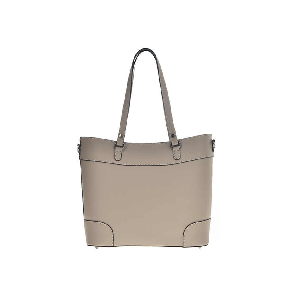 Geanta tote din piele naturala Chiara Canotti CC0940, Grej, #1, Bagsy