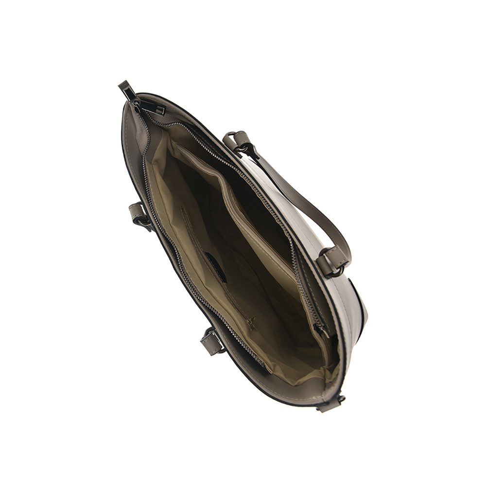 Geanta tote din piele naturala Chiara Canotti CC0940, Grej, #5, Bagsy