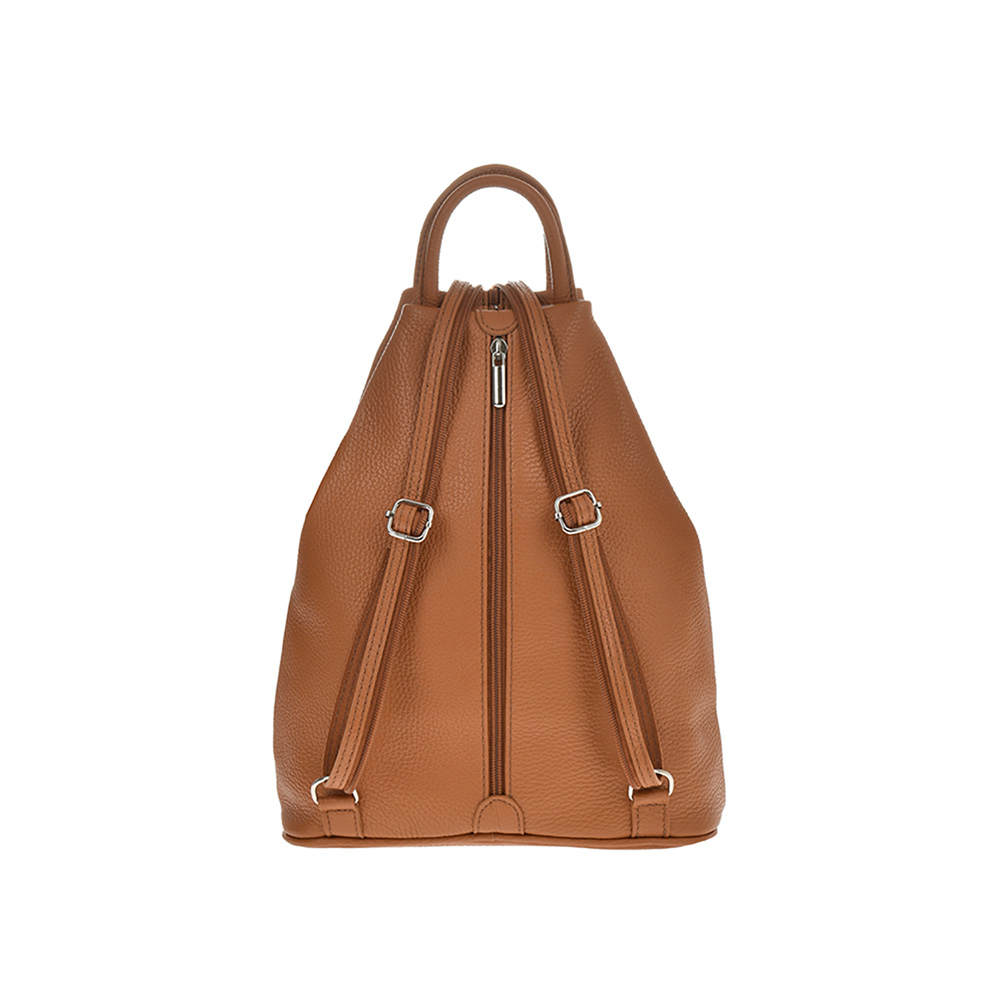 Rucsac dama din piele naturala Chiara Canotti CC0947, Cognac, #3, Bagsy