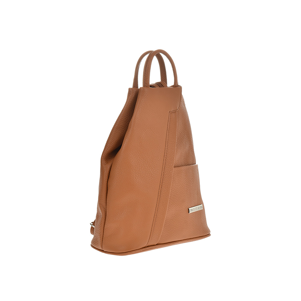 Rucsac dama din piele naturala Chiara Canotti CC0947, Cognac, #2, Bagsy