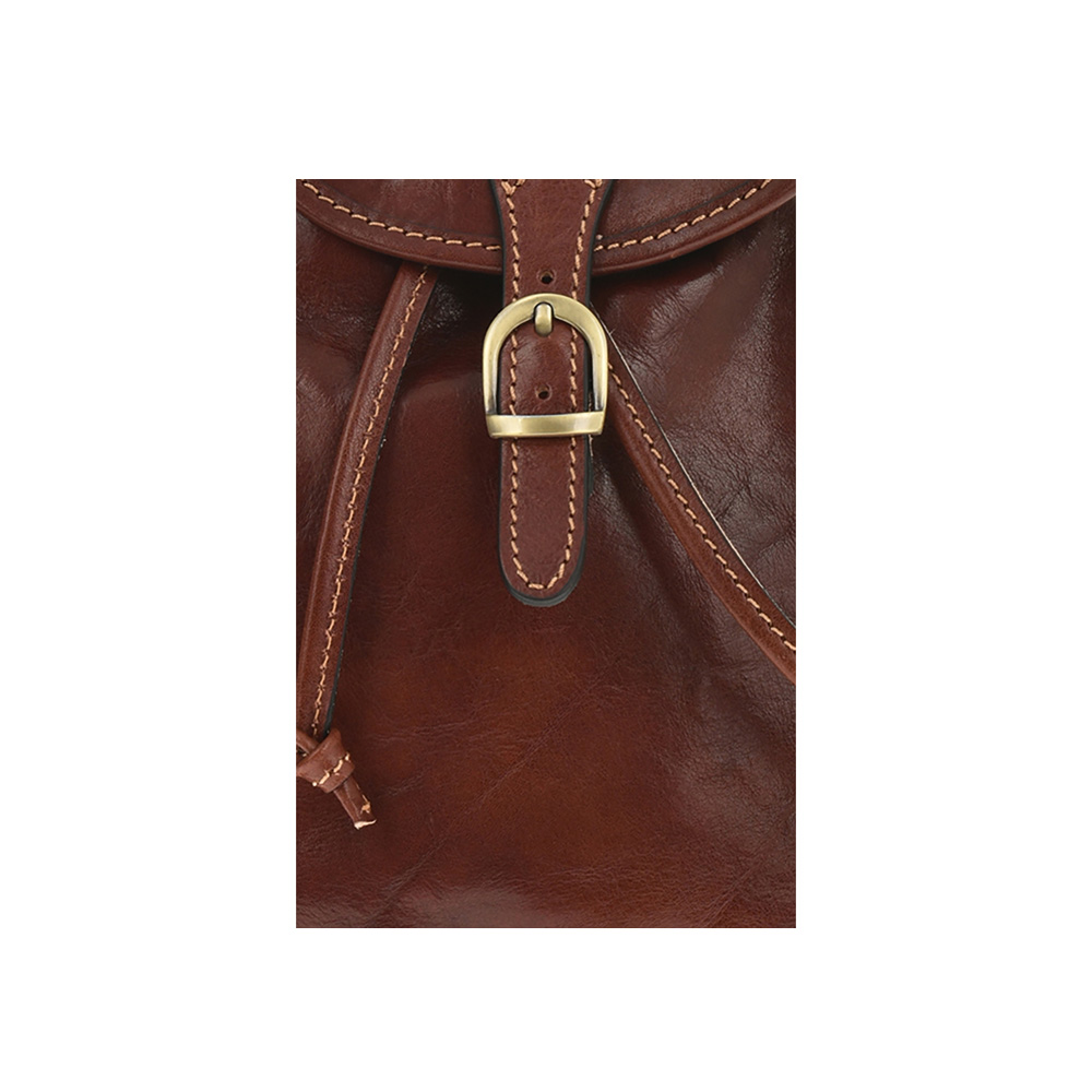 Rucsac dama din piele naturala Chiara Canotti CC0948, Maro, #4, Bagsy