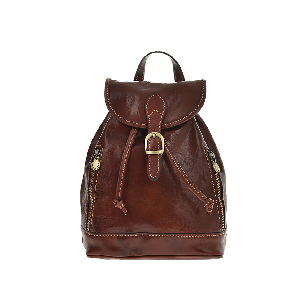 Rucsac dama din piele naturala Chiara Canotti CC0948, Maro, #1, Bagsy