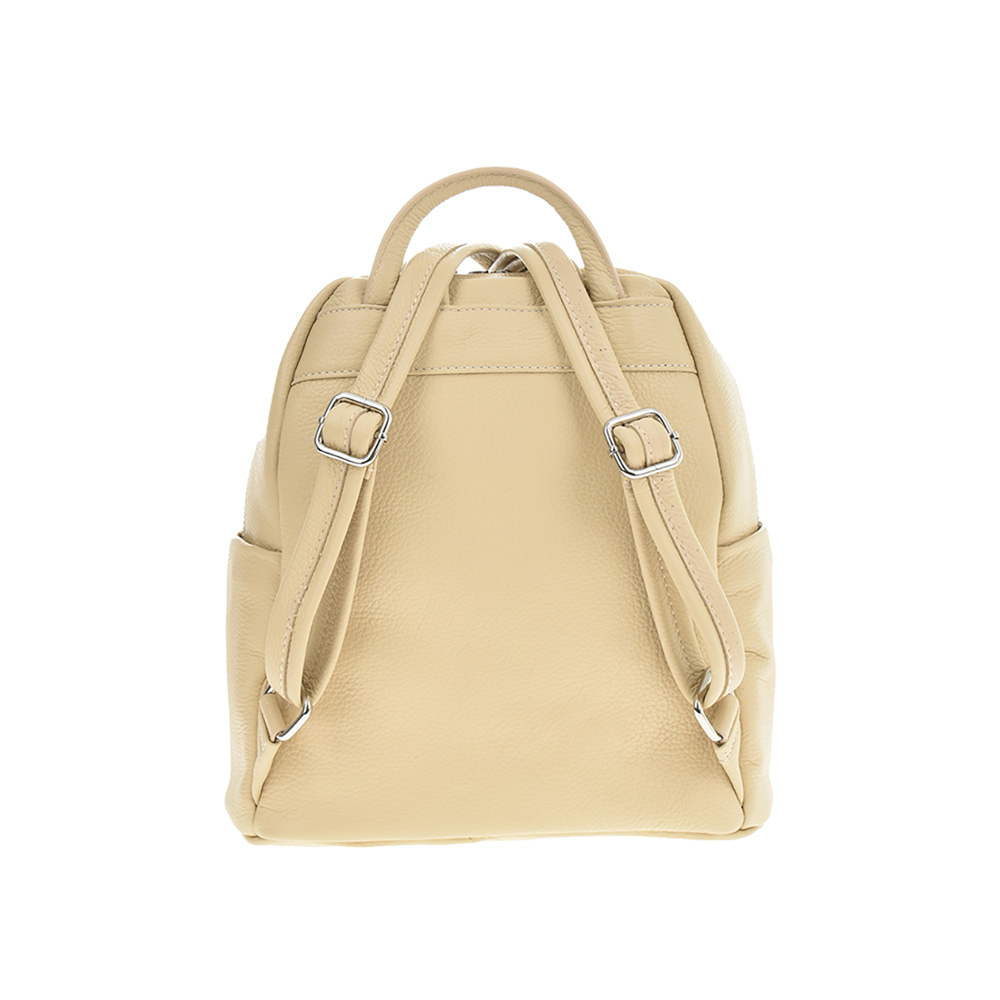 Rucsac dama din piele naturala Chiara Canotti CC0955, Bej, #3, Bagsy