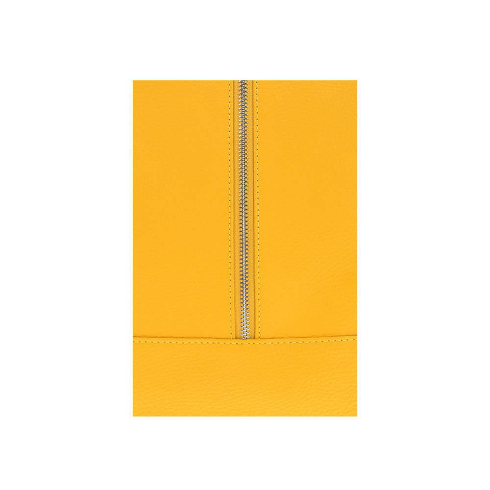 Rucsac dama din piele naturala Chiara Canotti CC0955, Galben, #4, Bagsy