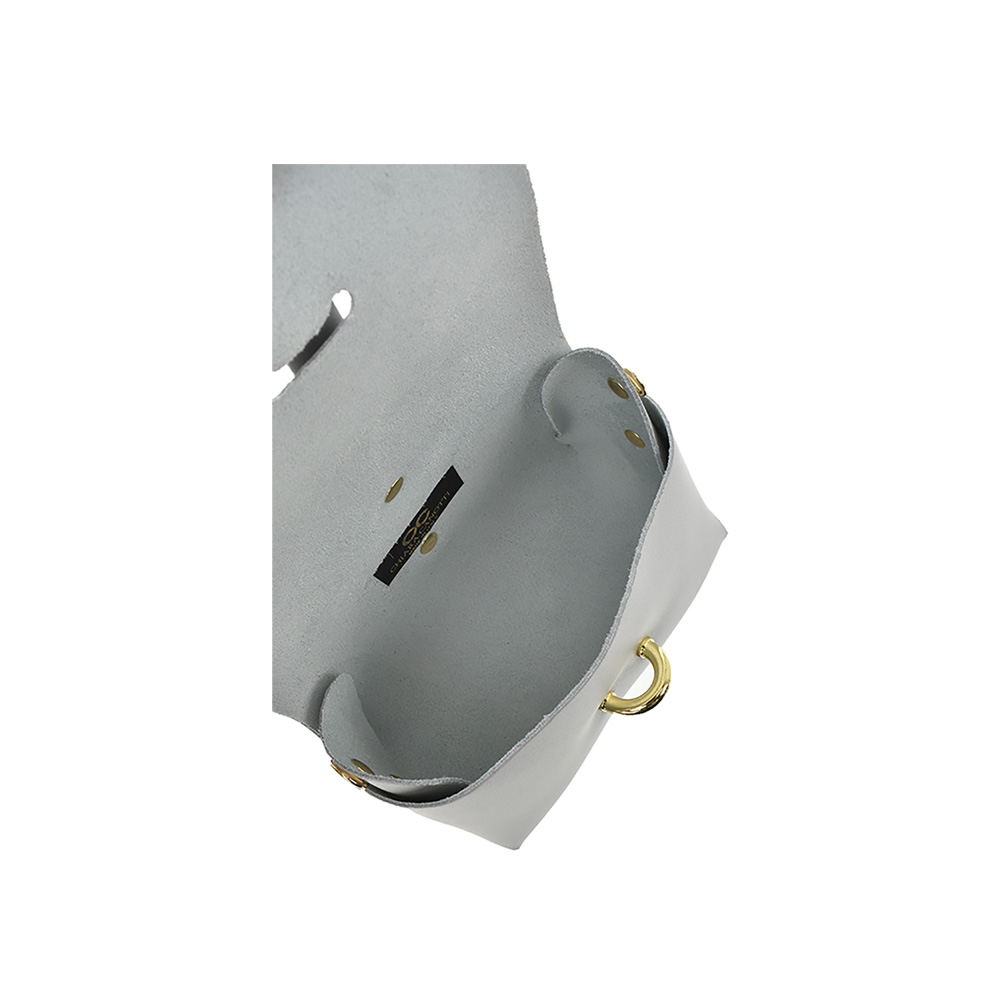 Geanta dama din piele naturala Chiara Canotti CC0956, Argintiu, #5, Bagsy