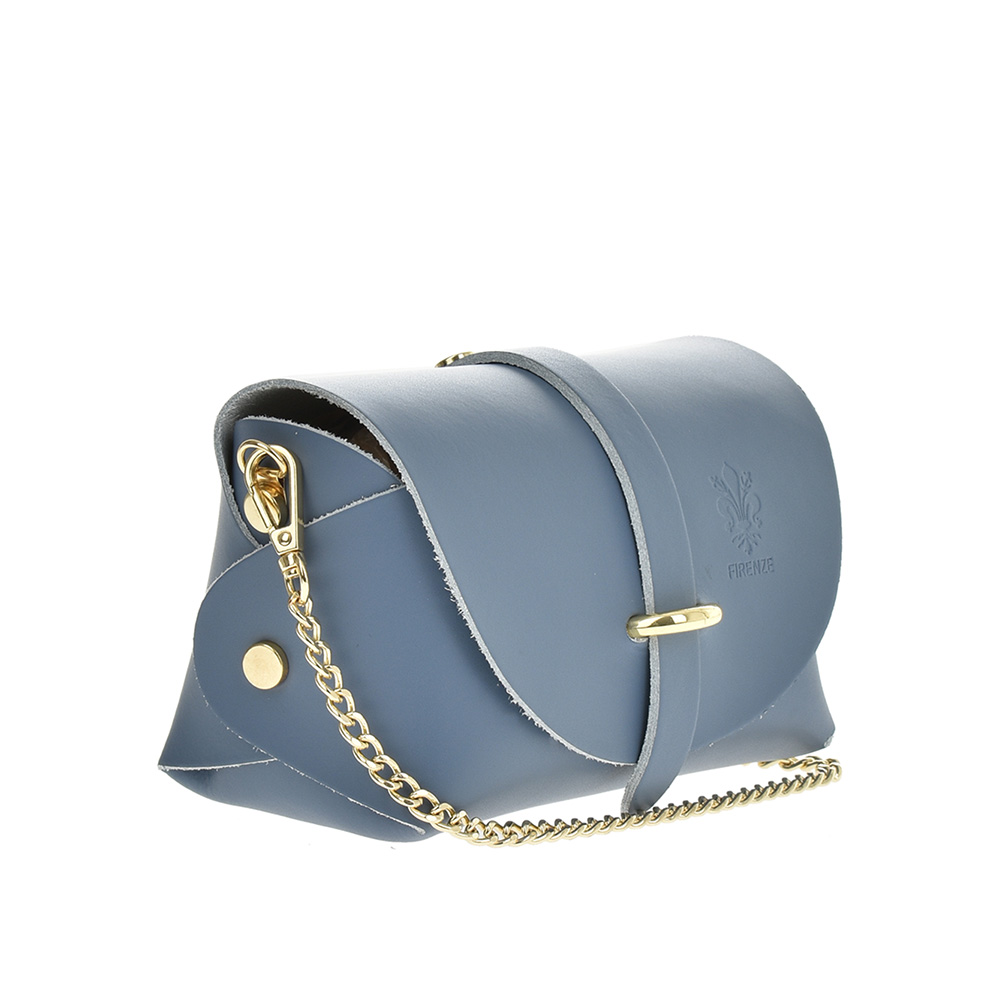 Geanta dama din piele naturala Chiara Canotti CC0956, Albastru deschis, #2, Bagsy