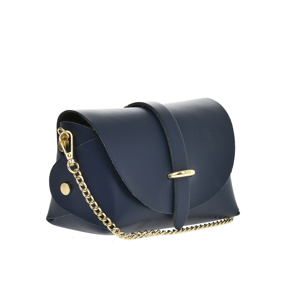 Geanta dama din piele naturala Chiara Canotti CC0956, Albastru jeans, #2, Bagsy