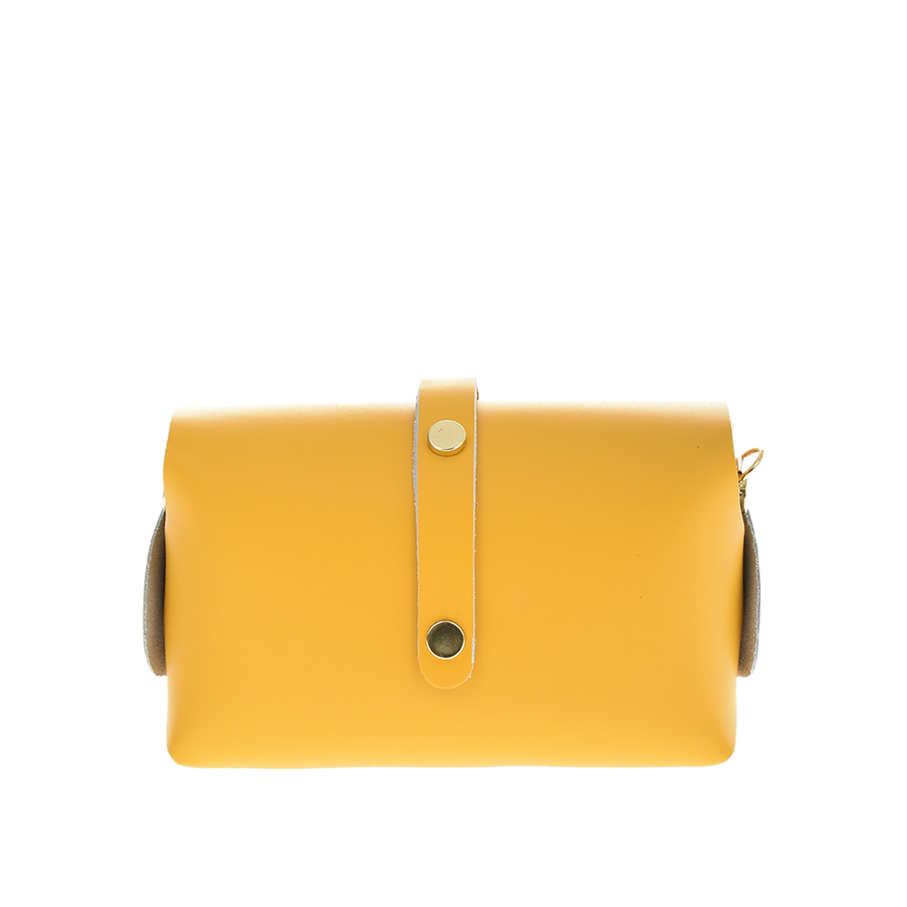 Geanta dama din piele naturala Chiara Canotti CC0956, Galben, #3, Bagsy