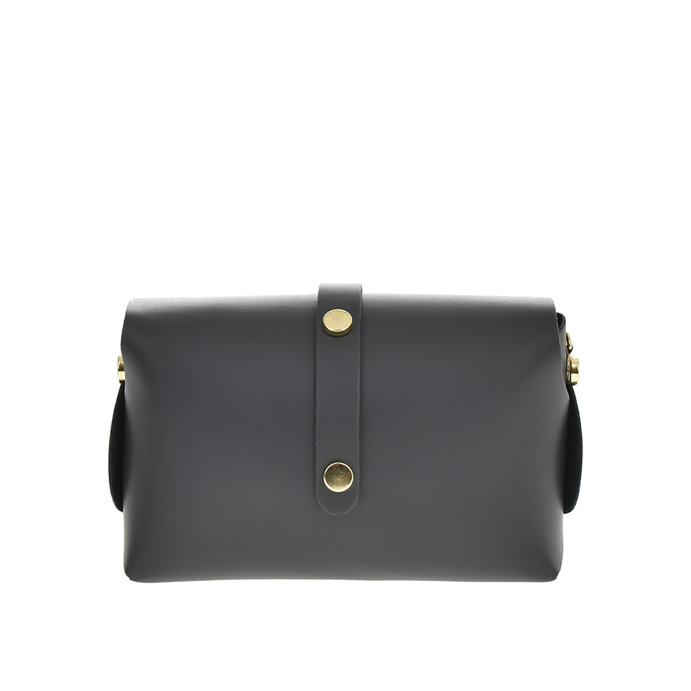 Geanta dama din piele naturala Chiara Canotti CC0956, Gri inchis, #3, Bagsy