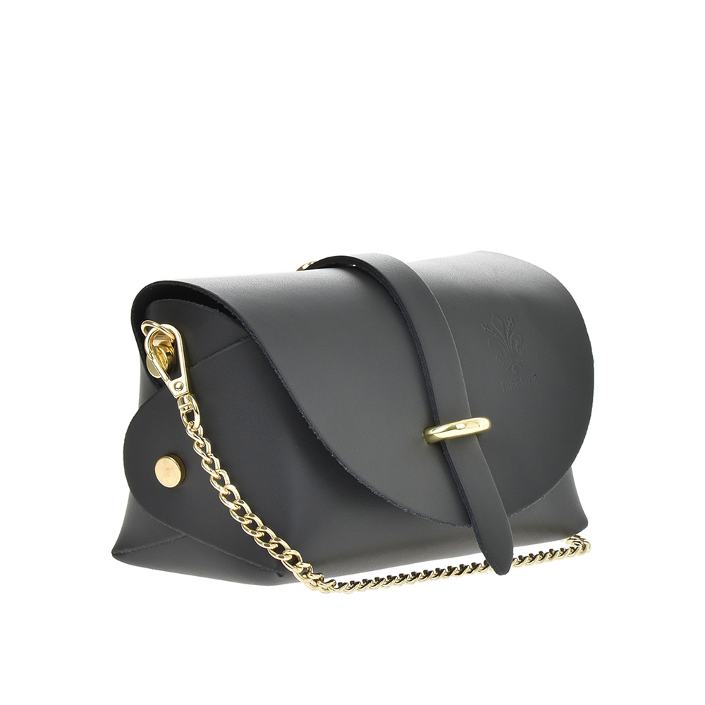 Geanta dama din piele naturala Chiara Canotti CC0956, Gri inchis, #2, Bagsy