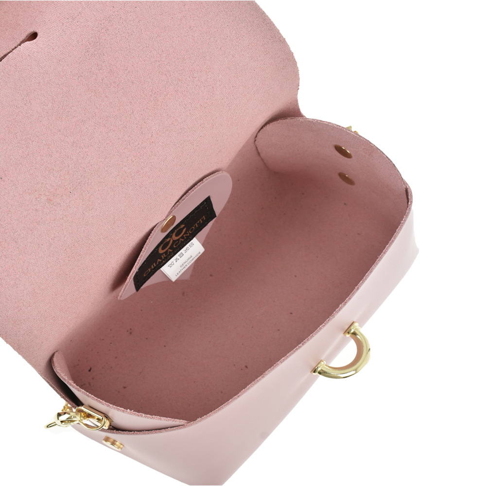 Geanta dama din piele naturala Chiara Canotti CC0956, Roz inchis, #5, Bagsy