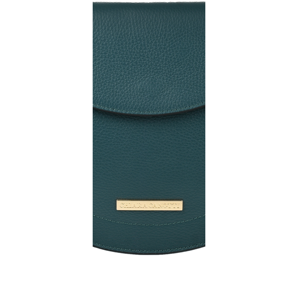 Geanta dama din piele naturala Chiara Canotti CC1012, Verde, #5, Bagsy