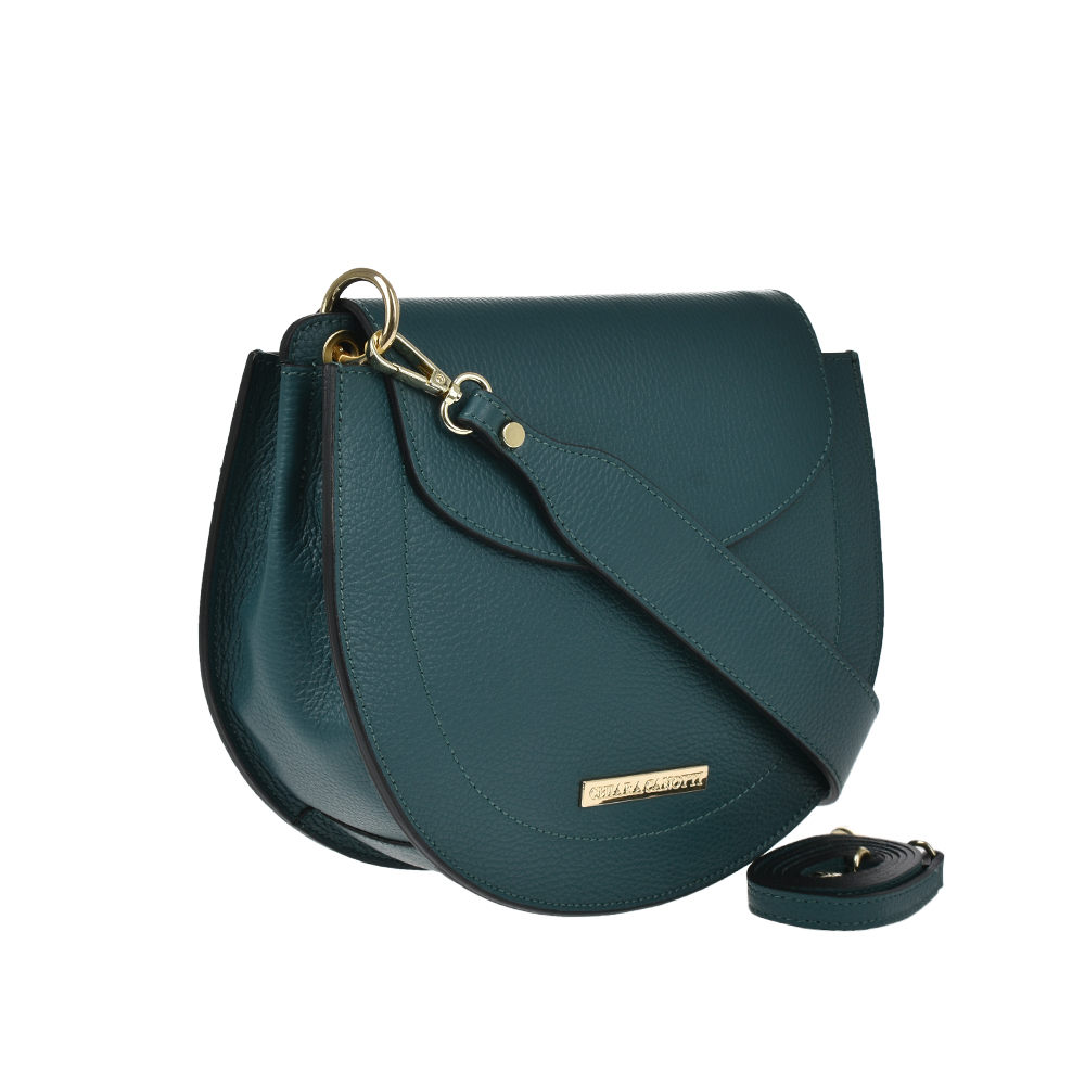 Geanta dama din piele naturala Chiara Canotti CC1012, Verde, #2, Bagsy
