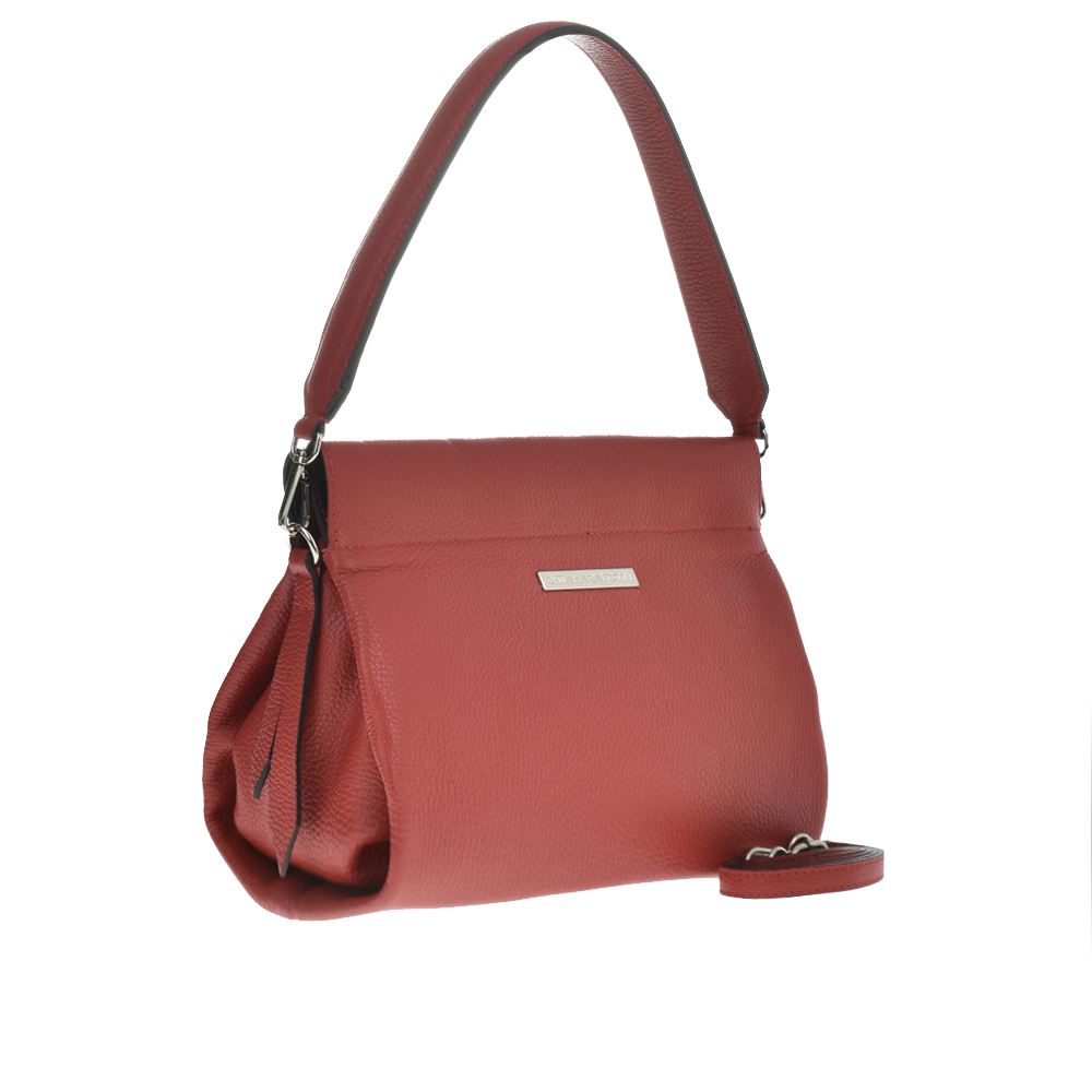 Geanta dama din piele naturala Chiara Canotti CC1021, Rosu, #2, Bagsy