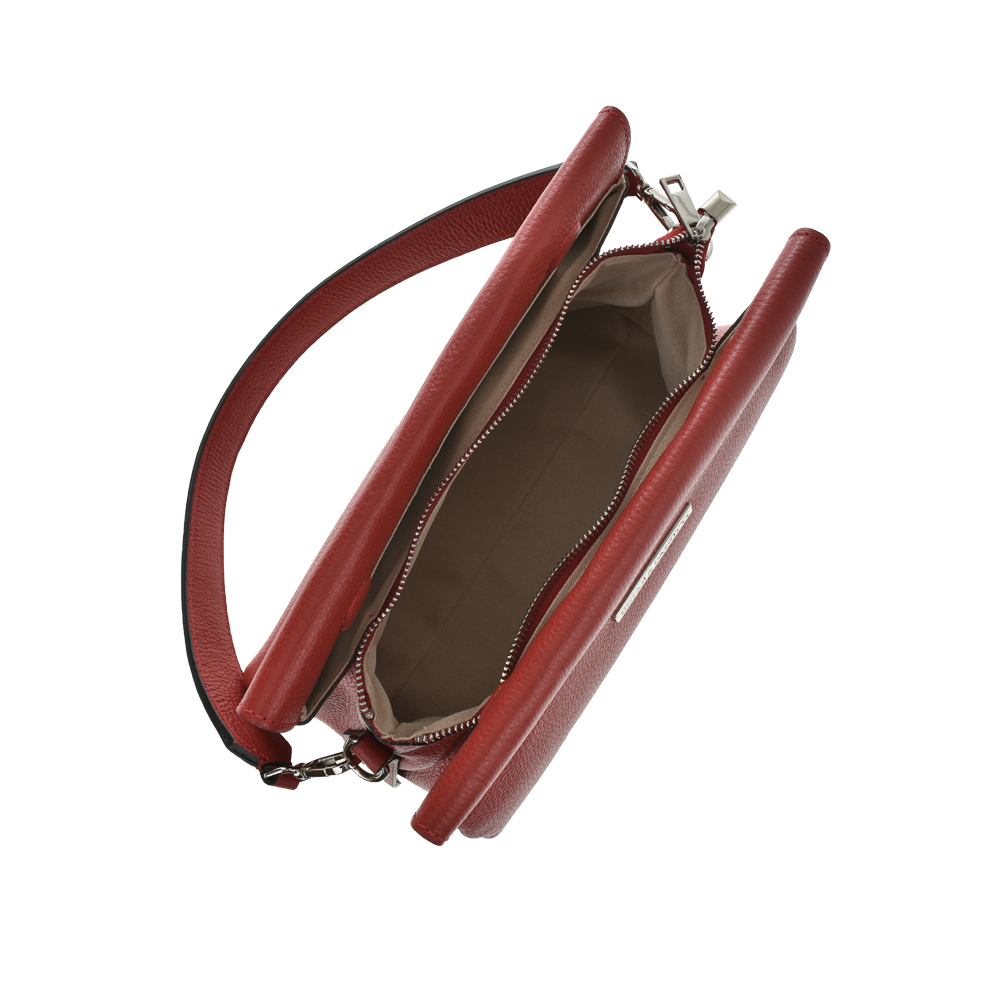 Geanta dama din piele naturala Chiara Canotti CC1021, Rosu, #4, Bagsy