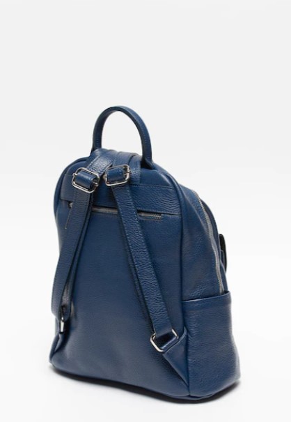 Rucsac dama din piele naturala Chiara Canotti CC1022, Albastru, #2, Bagsy