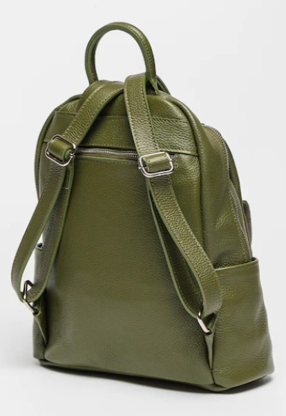 Rucsac dama din piele naturala Chiara Canotti CC1022, Verde, #2, Bagsy