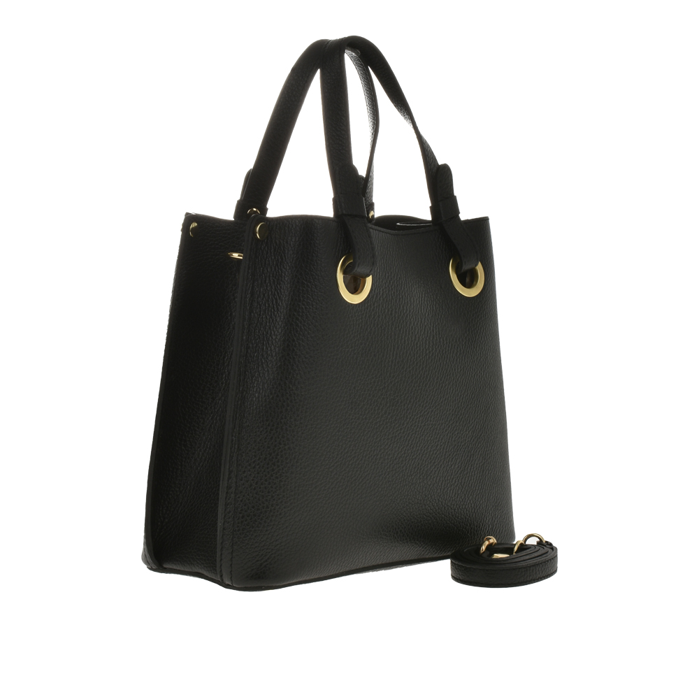 Geanta de mana din piele naturala Chiara Canotti CC1049, Negru, Nr. 2, Bagsy