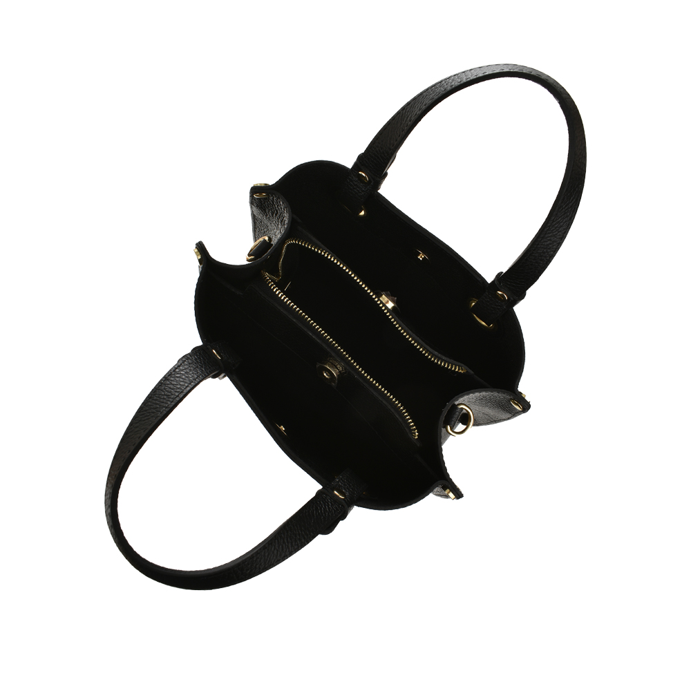 Geanta de mana din piele naturala Chiara Canotti CC1049, Negru, Nr. 4, Bagsy