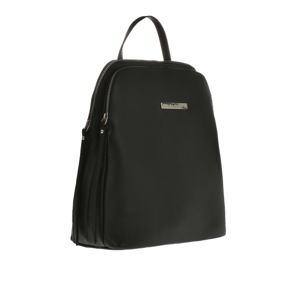 Rucsac dama din piele naturala Chiara Canotti CC1064, Negru, #2, Bagsy
