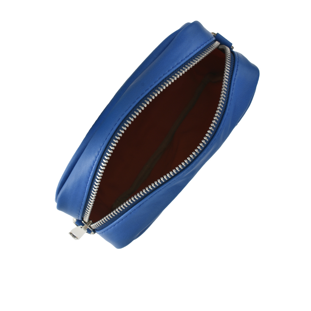 Geanta de umar din piele naturala Chiara Canotti CC1083, Albastru, #4, Bagsy