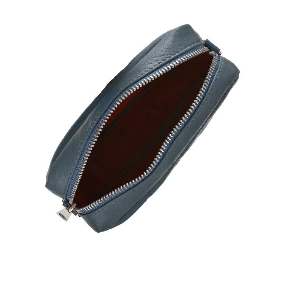 Geanta de umar din piele naturala Chiara Canotti CC1083, Bleu, #4, Bagsy