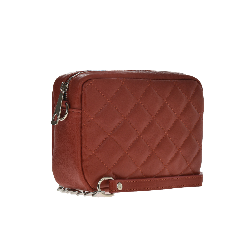 Geanta de umar din piele naturala Chiara Canotti CC1083, Rosu, #2, Bagsy