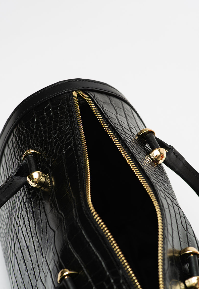 Geanta de mana din piele naturala Chiara Canotti CC1091, Negru, #3, Bagsy