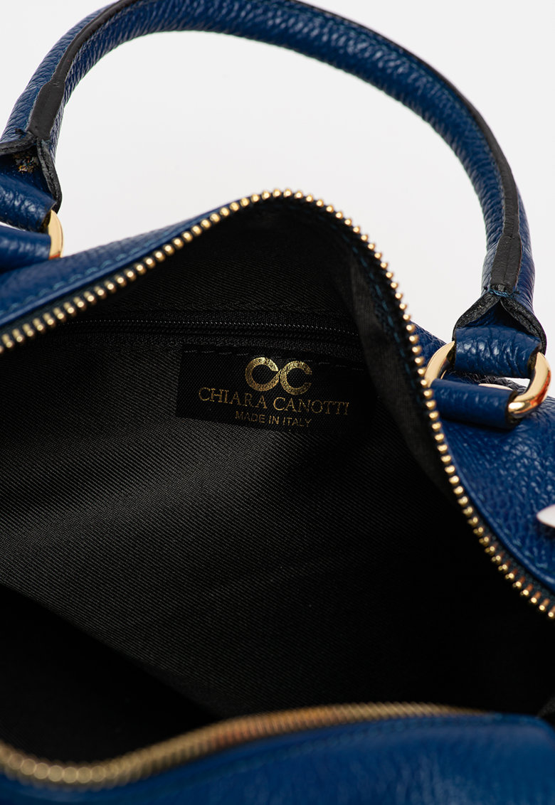 Geanta de mana din piele naturala Chiara Canotti CC1092, Albastru, #3, Bagsy
