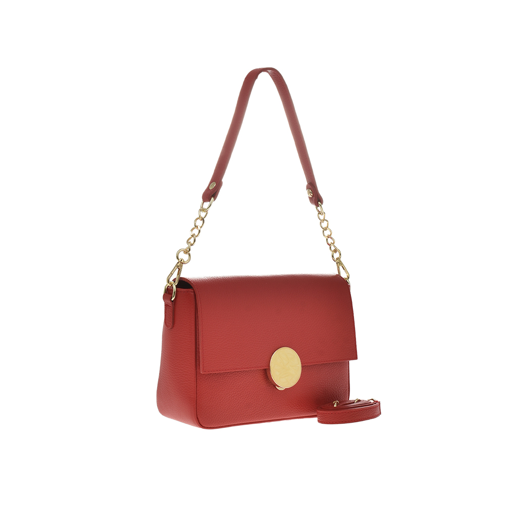 Geanta de mana din piele naturala Chiara Canotti CC1135, Rosu , #2, Bagsy