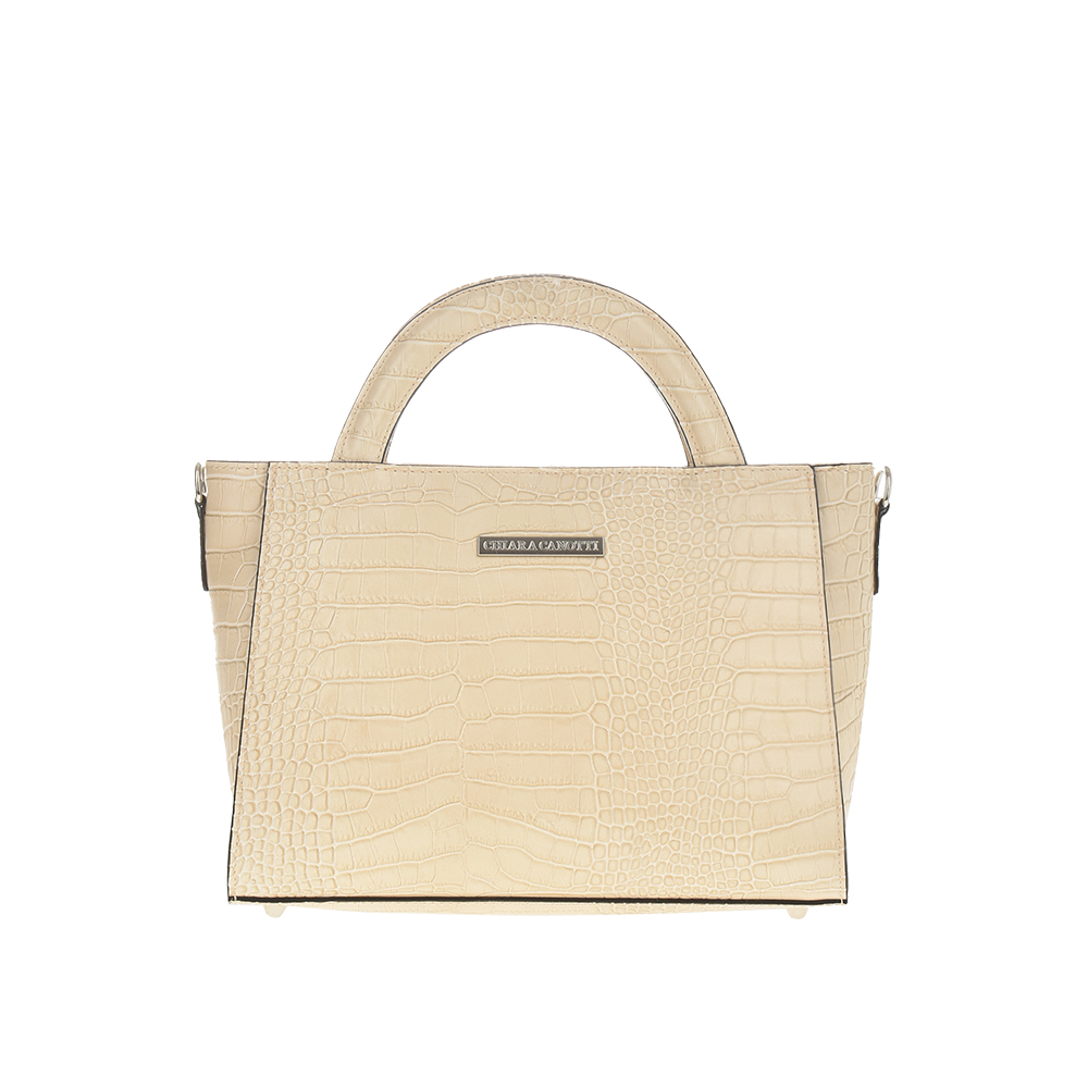 Geanta de mana din piele naturala Chiara Canotti CC1136, Bej, #1, Bagsy