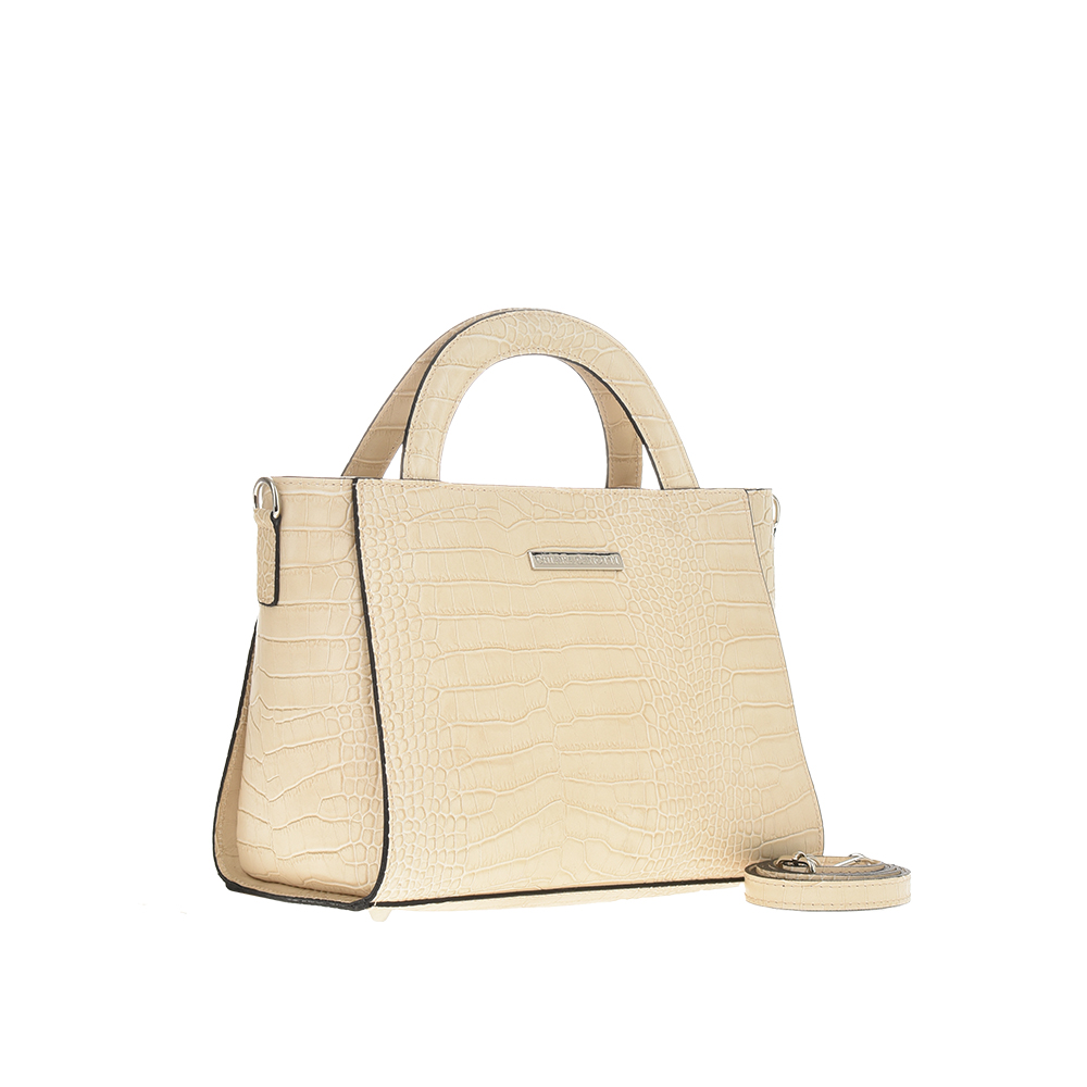 Geanta de mana din piele naturala Chiara Canotti CC1136, Bej, #2, Bagsy